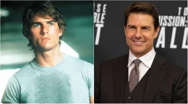 Do 1990., kada je proglašen najzgodnijim muškarcem na svijetu, glumac Tom Cruise već je briljirao u nizu uspješnica, uključujući &quot;Top Gun&quot;, &quot;Riskantan posao&quot;, &quot;Kišni čovjek&quot;, &quot;Koktel&quot; i &quot;Pravi koraci&quot;. Danas radi na novim nastavcima filmova &quot;Top Gun&quot; i &quot;Nemoguća misija&quot;.