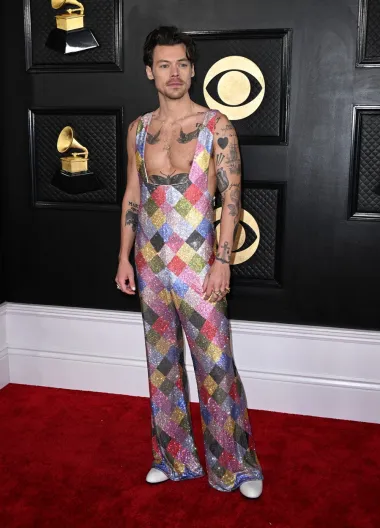 O odvažnim modnim izdanjima popularnog pjevača Harryja Stylesa ne prestaje se pričati, a posljednji outfit kojim je podigao prašinu je ovaj s 65. dodjele Grammyja. Styles je odabrao šareni kombinezon s potpisom brenda Egonlab, izrađen od preko 250 tisuća Swarovski kristala i još jednom pokazao da na njemu sve odlično izgleda.
