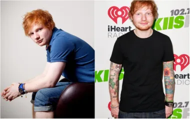 Ed Sheeran ljubitelj je šarene umjetnosti na tijelu i ima mnogo šarenih tetovaža. Pjevač ima najmanje 60 tetovaža, u rasponu od ogromnih (poput lavlje glave koju je napravio 2015.), minijaturnih (malena Lego glava) do nekih posve neočekivanih, kao što je bočica Heinz kečapa, riječi &quot;Galway Grill&quot; i koze. 