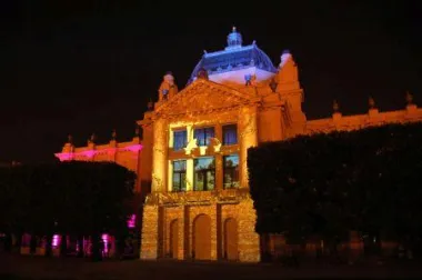 3D mapping oživio južno pročelje Umjetničkog paviljona u Zagrebu