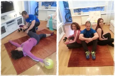 Trening u svom domu s osobnim trenerom