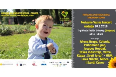 Udruga za sindrom Down Zagreb i ove godine Zagrepčane pozdravlja koncertom na Zrinjevcu