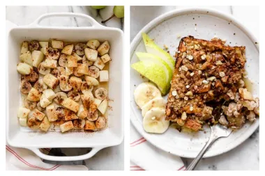 Pečena zobena kaša s kruškama, bananama i orasima za najslasniji početak tjedna