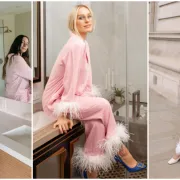 Stylish party pidžama s perjem za novogodišnji look? Zašto ne!