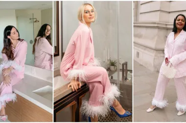 Stylish party pidžama s perjem za novogodišnji look? Zašto ne!