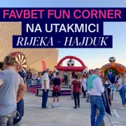 Favbet fun cornerom na stadionu Rujevica osigurao navijačima NK Rijeke i NK Hajduka nezaboravne trenutke