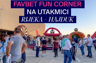 Favbet fun cornerom na stadionu Rujevica osigurao navijačima NK Rijeke i NK Hajduka nezaboravne trenutke