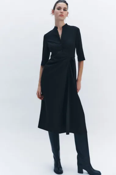 Midi haljine dugih rukava - najljepši modeli iz novih kolekcija H&M-a, Manga i Zare
