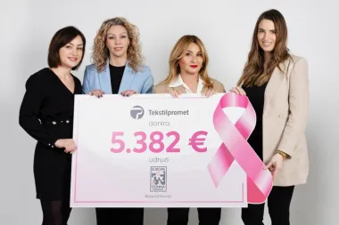 Tekstilpromet velikodušnom donacijom udruzi Europa Donna započeo novu i uspješnu godinu