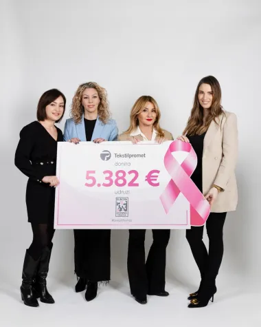 Tekstilpromet velikodušnom donacijom udruzi Europa Donna započeo novu i uspješnu godinu