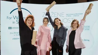 Odabrane četiri dobitnice priznanja Nacionalnog programa  L'Oréal – UNESCO 'Za žene u znanosti'