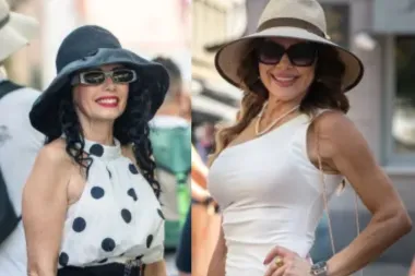 Tamnokose ljepotice u šeširima privukle poglede na špici, haljine su posebno oduševile